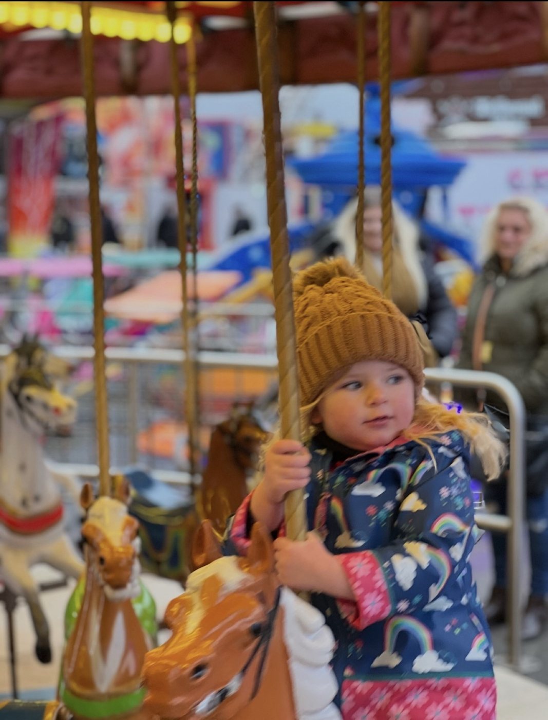 Child on the gallopers